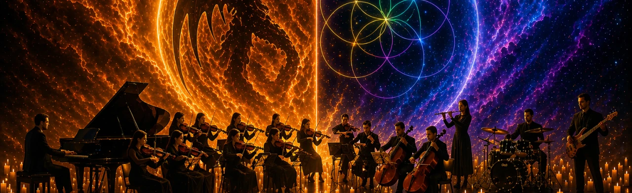 Постер Оркестр Cagmo: Симфония Imagine Dragons и Coldplay при свечах в Брянске