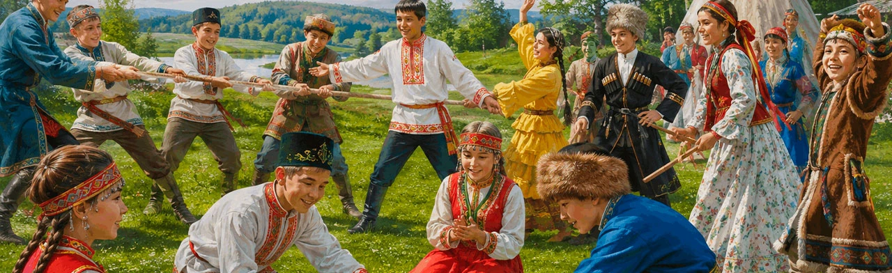 Постер Мир традиционных игр народов России. Интерактивный лекторий в Саранске