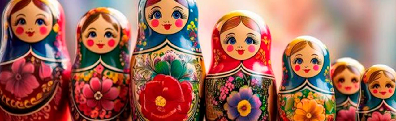 Постер В гостях русская матрёшка. Русский фольклор в Саранске