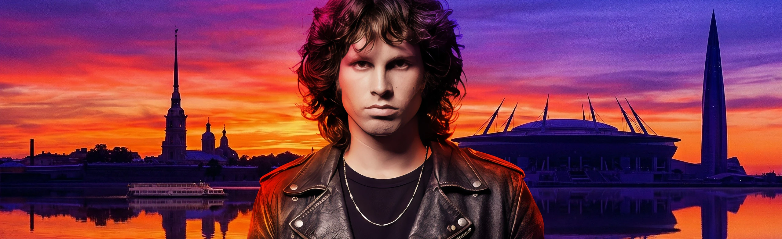 Постер The DOORS /tribute/, концерт на Неве и в заливе в Санкт-Петербурге