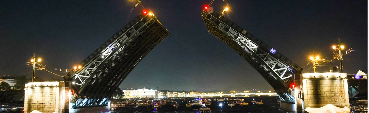 Постер Ночная прогулка на развод мостов «Мосты повисли над Невой» в Санкт-Петербурге