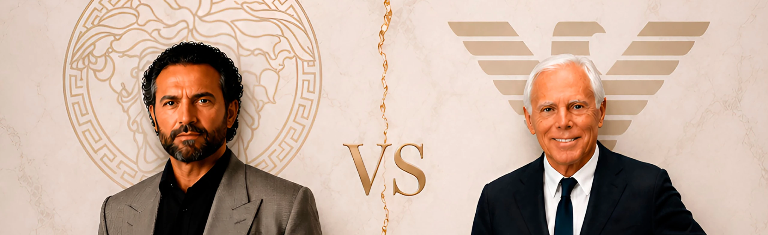 Постер «Giorgio Armani vs Gianni Versace: Север и Юг итальянской моды»: авторская лекция Николая Онегина в Санкт-Петербурге