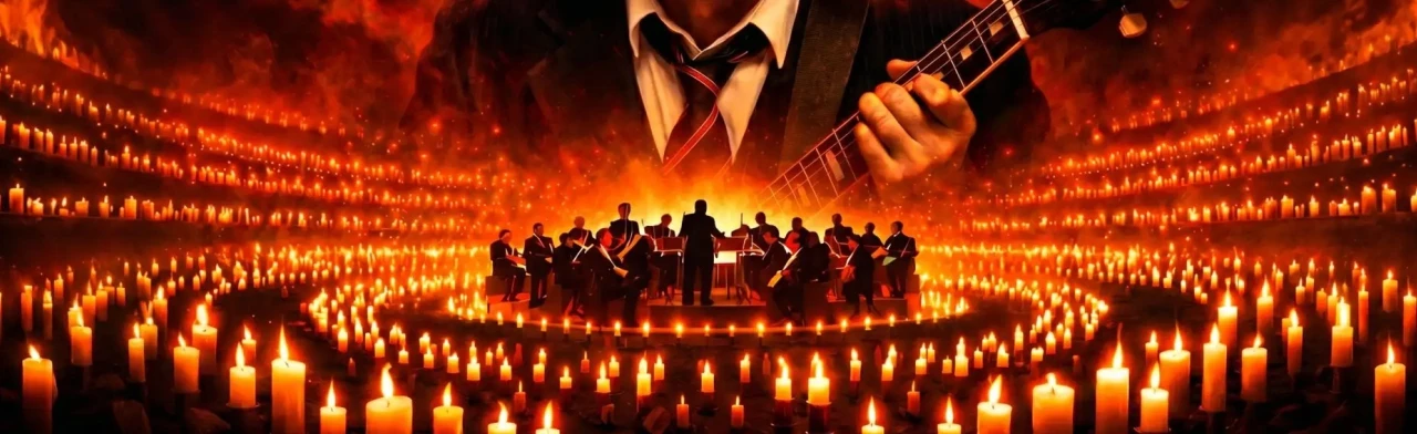 Постер Симфония AC/DC при свечах в Владивостоке