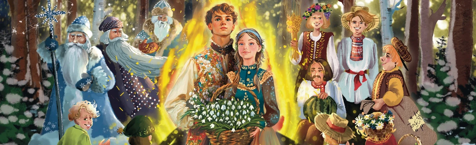 Постер Новогодняя сказка на льду «Двенадцать месяцев"