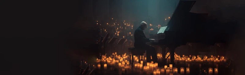 Постер Музыка Людовико Эйнауди при свечах. CGM Orchestra в Чебоксарах