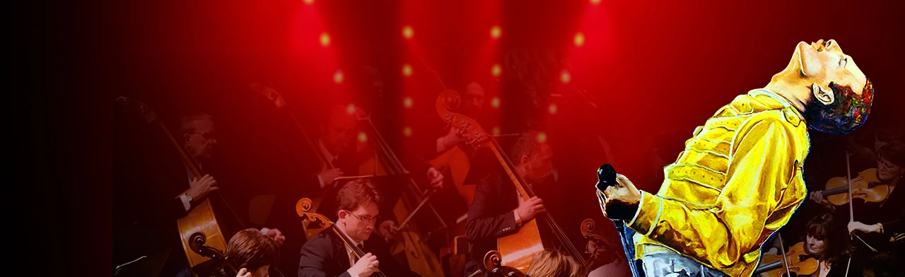 Постер Queen. Шоу «Богемская рапсодия» в сопровождении симфонического оркестра в Екатеринбурге