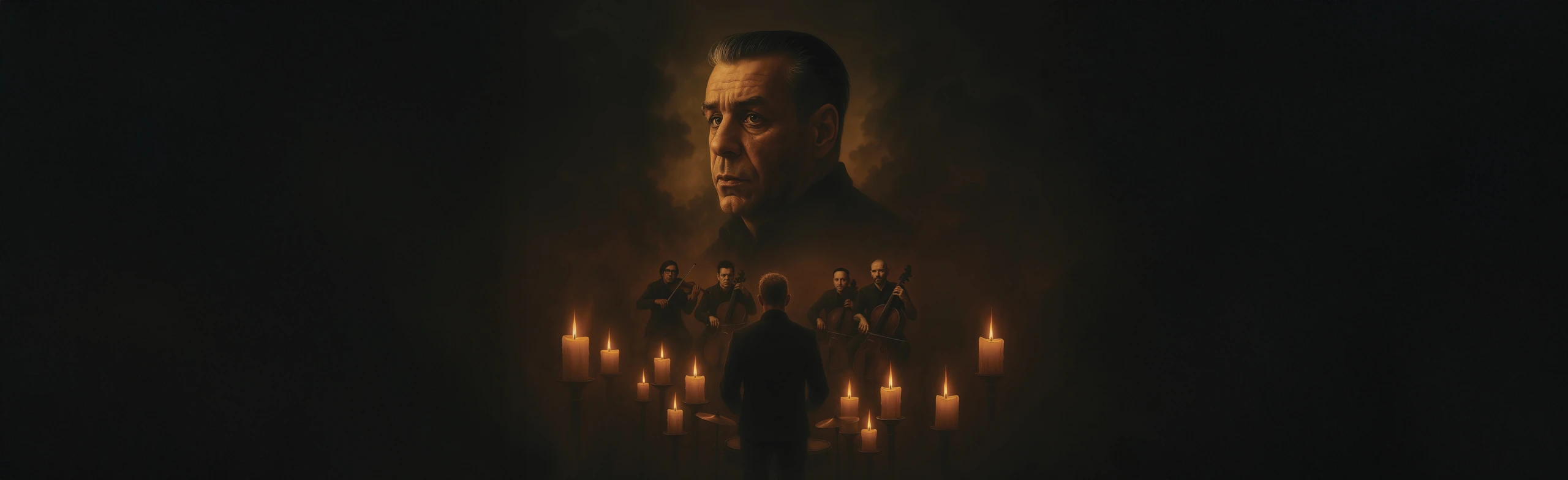 Постер Симфония Раммштайн при свечах