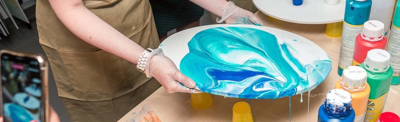 Постер Жидкий акрил. Мастер-класс в Екатеринбурге