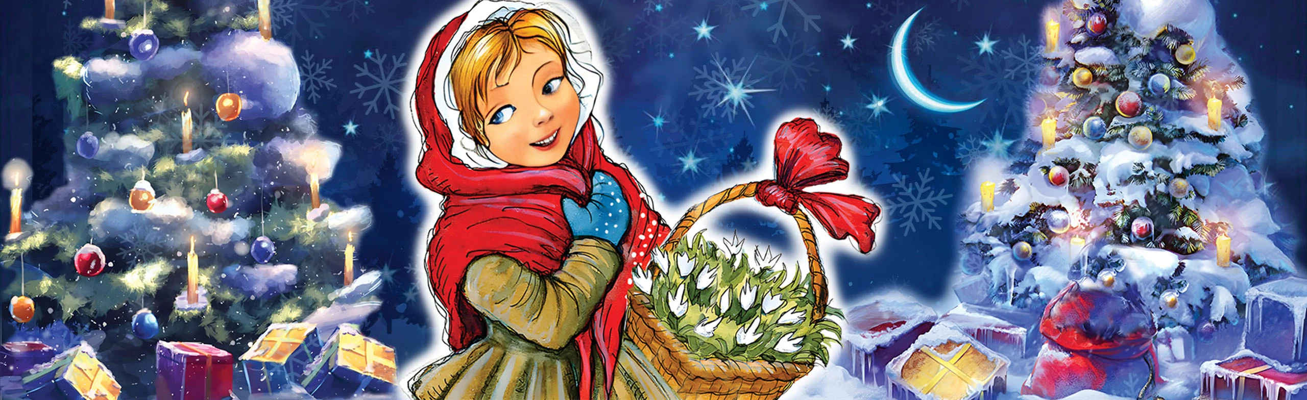 Постер Московская премьера Новогодней сказки "ДВЕНАДЦАТЬ МЕСЯЦЕВ" от режиссёра Московского театра Н. Сац В. Меркулова в Екатеринбурге