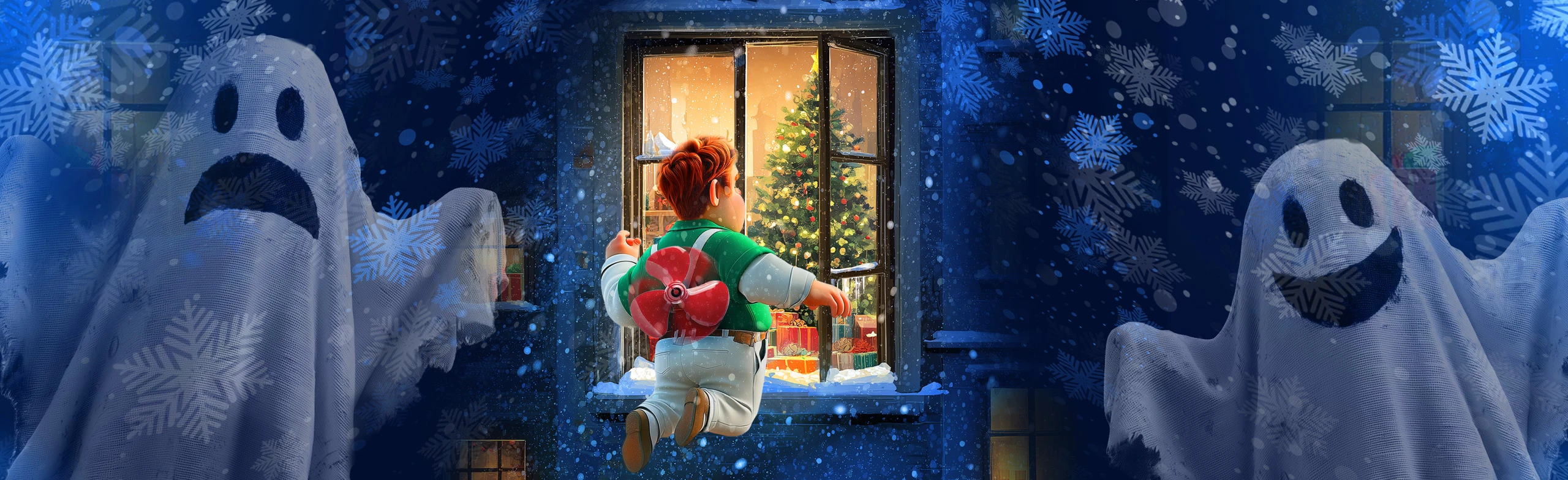 Постер Новогодняя спортивно-музыкальная фантазия «Карлсон, Новогоднее похищение…»