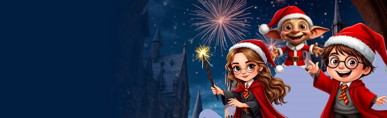 Постер Волшебный Новый Год в Хогвартсе! Интерактивная программа для детей в Ижевске