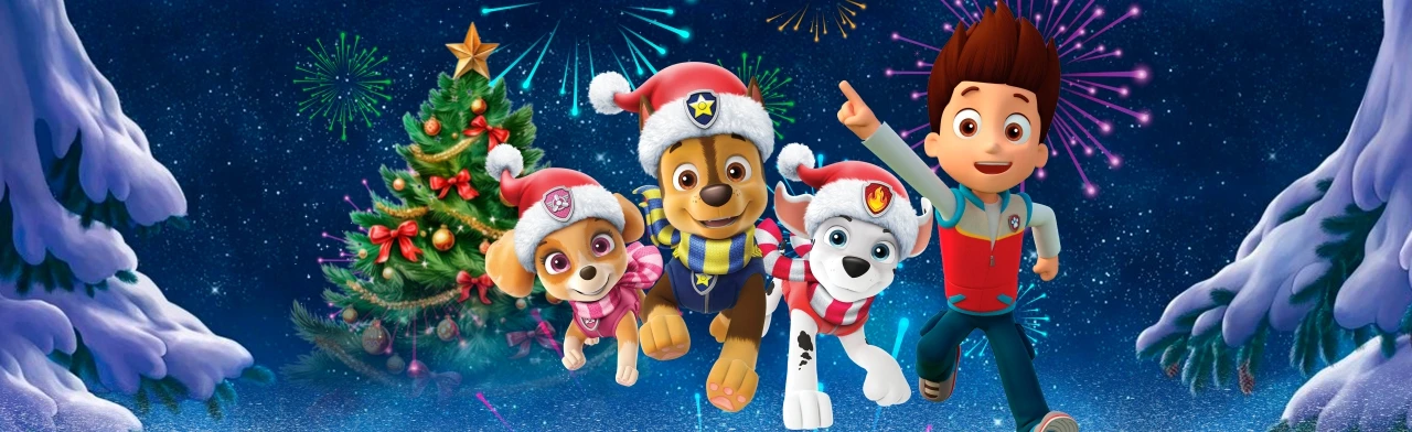 Постер Щенки спасают Новый Год