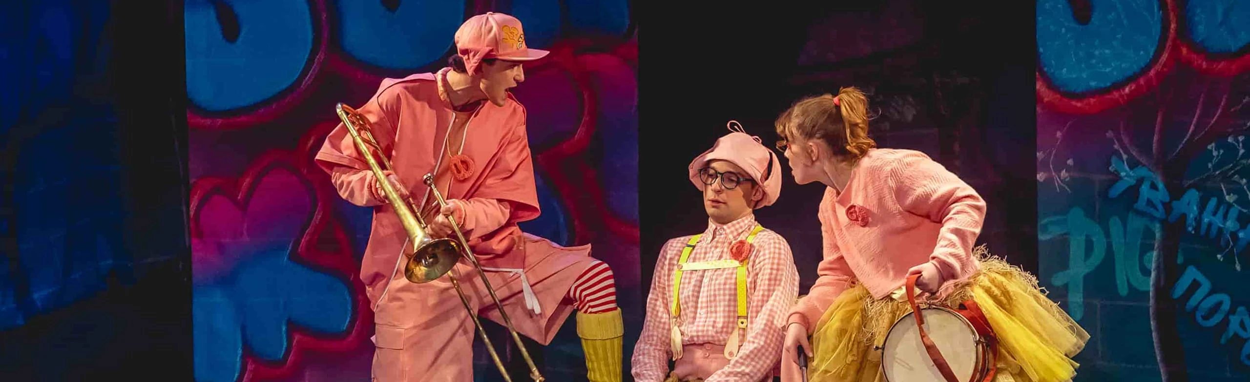 Постер Три поросенка и волк