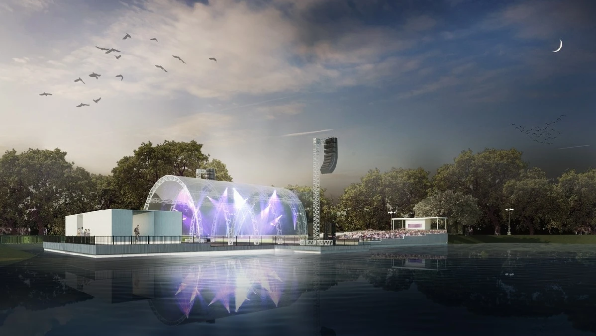 Постер площадки Зеленый театр ВДНХ. Сцена на воде