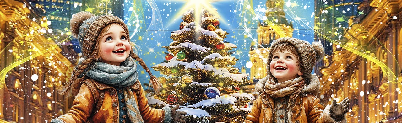 Постер Рождественская сказка «Новая звезда». Зона подарков в Москве