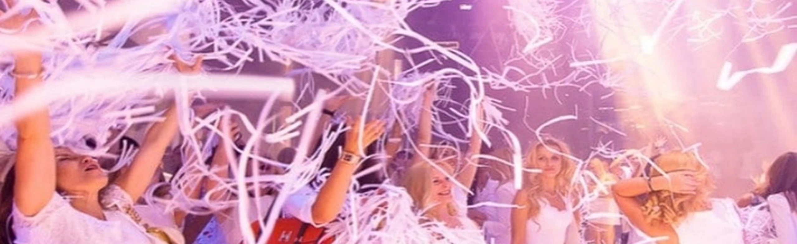 Постер Новогодняя дискотека 90-х. White Party