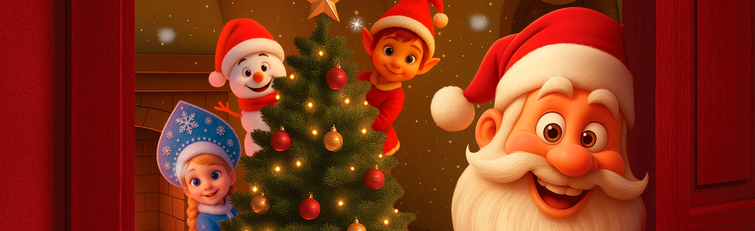 Постер В гостях у Деда Мороза в Москве