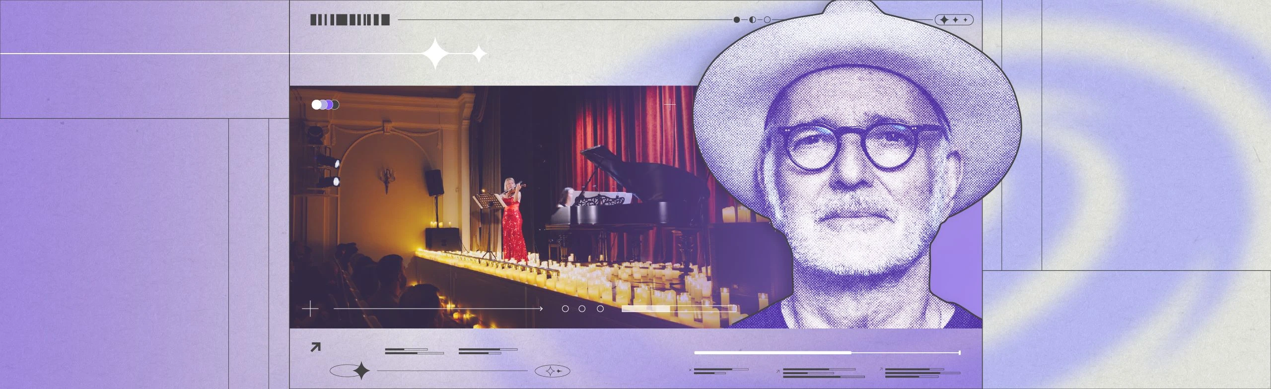 Постер Людовико Эйнауди. Неоклассика при свечах в Москве