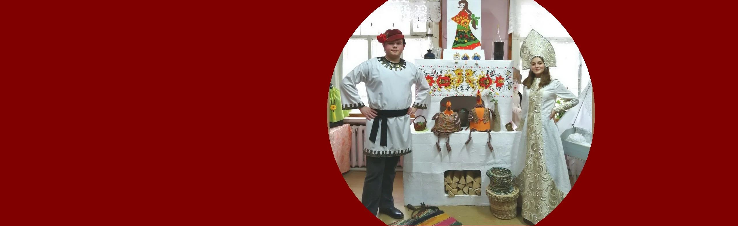 Постер Хохломская роспись Георгия Матвеева. Беседа в Нижнем Новгороде