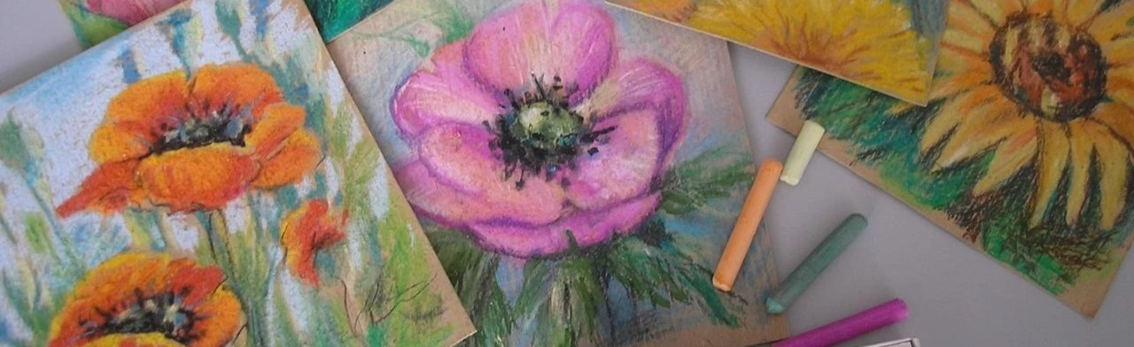 Постер Рисуем цветы в технике пастельной живописи: Мастер-класс в Оренбурге