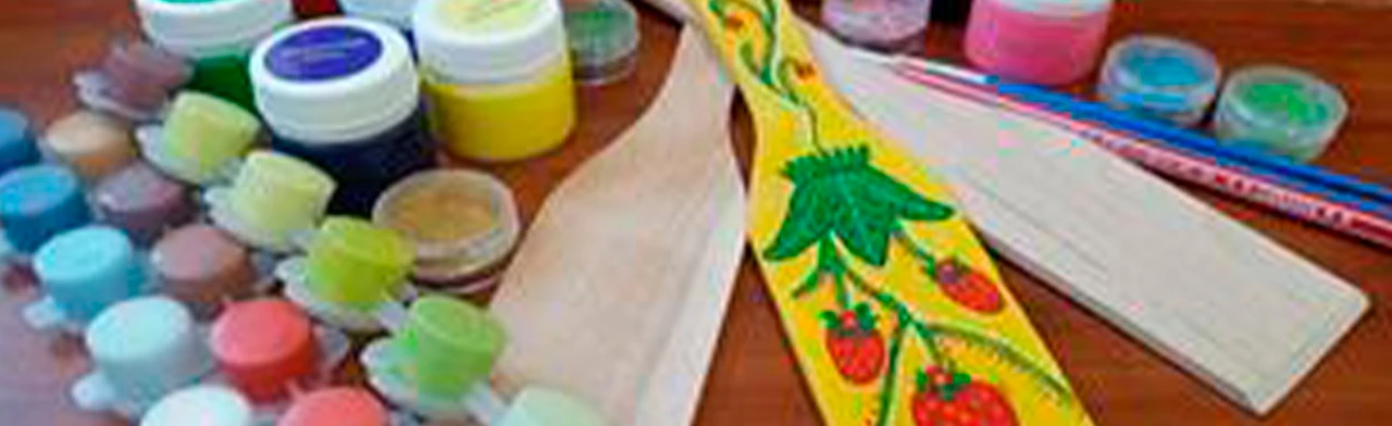 Постер Городец на лопатке. Мастер-класс по традиции русской народной росписи в Оренбурге