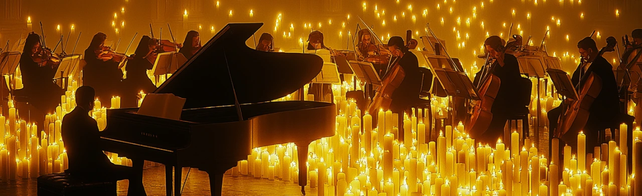 Постер Оркестр Cagmo: Саундтреки Эйнауди при свечах