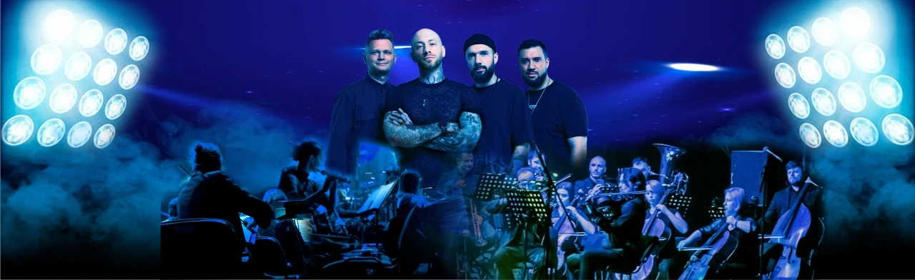 Постер Легендарные хиты Queen &amp; Scorpions. Aeroqueen с симфоническим оркестром