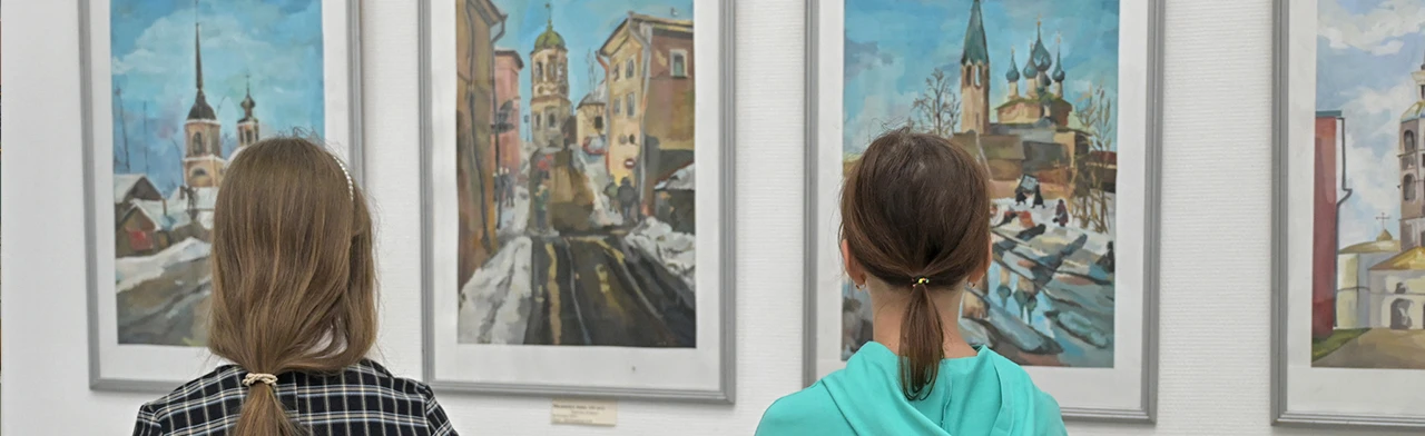 Постер Экскурсия по юбилейной выставке Детской художественной школы в Орске