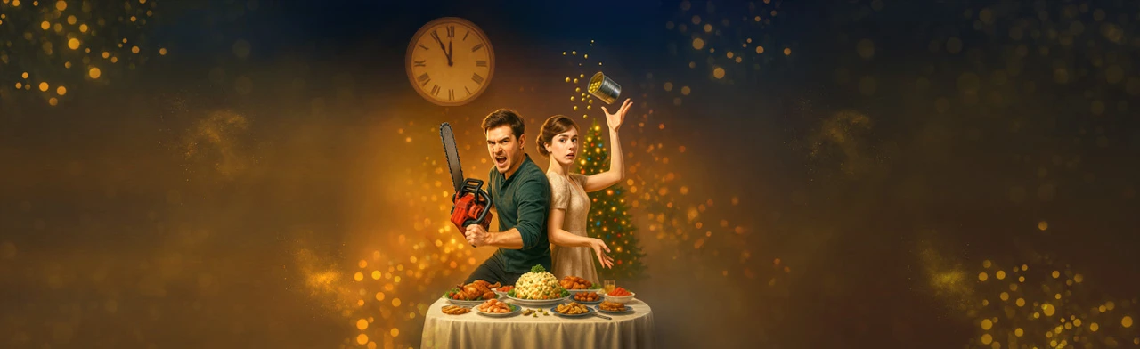 Постер Помиримся по-русски! Новогодний юмористический благотворительный водевиль в Ростове-на-Дону