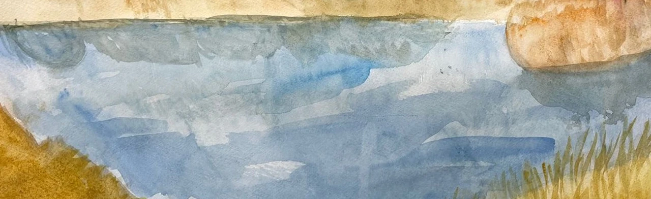 Постер Приемы работы акварелью по-сырому в пейзаже. Мастер-класс в Ростове-на-Дону