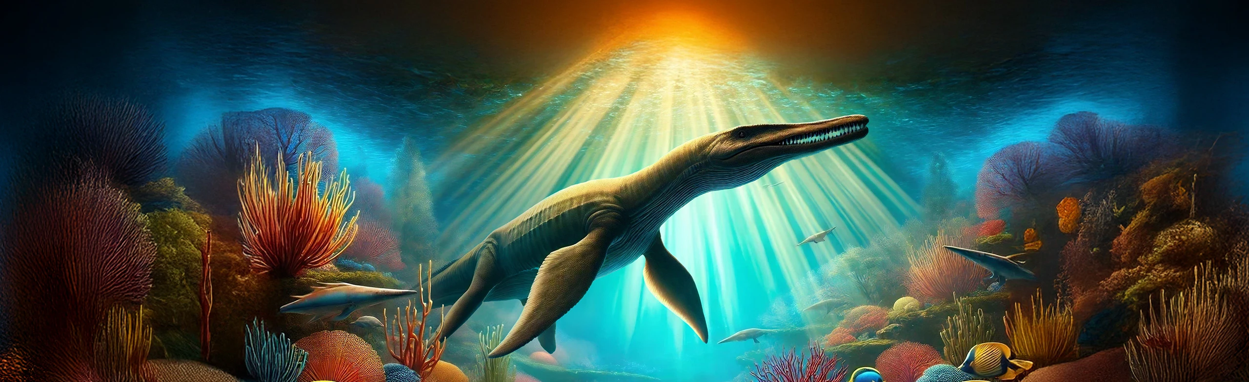 Постер Динозавры морских глубин : Выставка