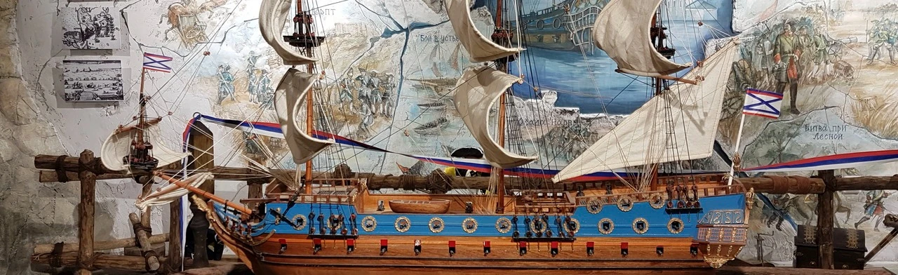 Постер Постоянная экспозиция музея "Петровские корабли" в Воронеже
