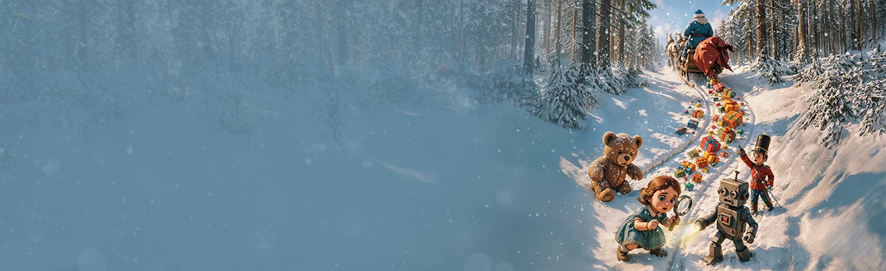 Постер Приключение под Новый год или как подарки искали Деда Мороза. Квест